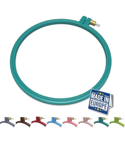 Amazon.com: Hoop-La 14401.008 Embroidery Hoop, 8-Inch,(Color May Vary)